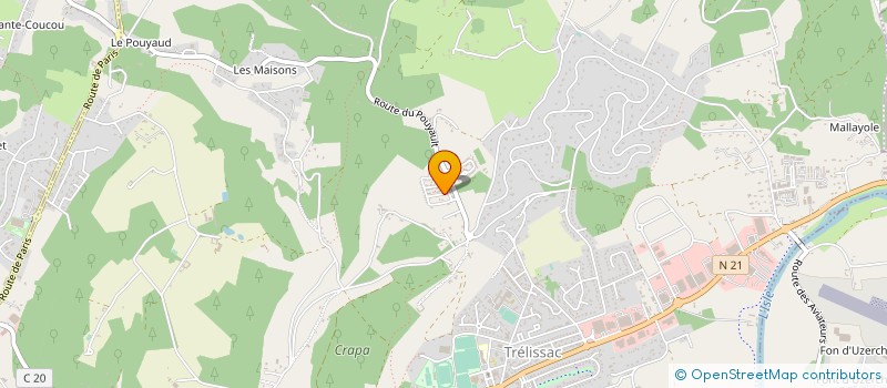 localisation de l'entreprise MONSIEUR KEVIN VAILLANT  TRELISSAC