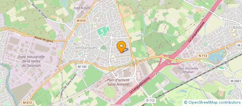 localisation de l'entreprise MONSIEUR KEVIN VALETTE  VENDARGUES