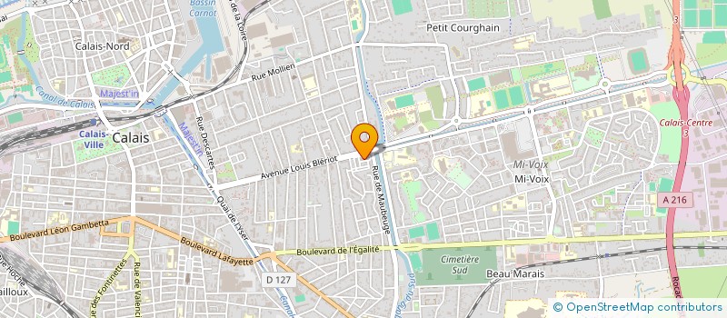 localisation de l'entreprise MONSIEUR KEVIN VAN-AUDENHOVE  CALAIS