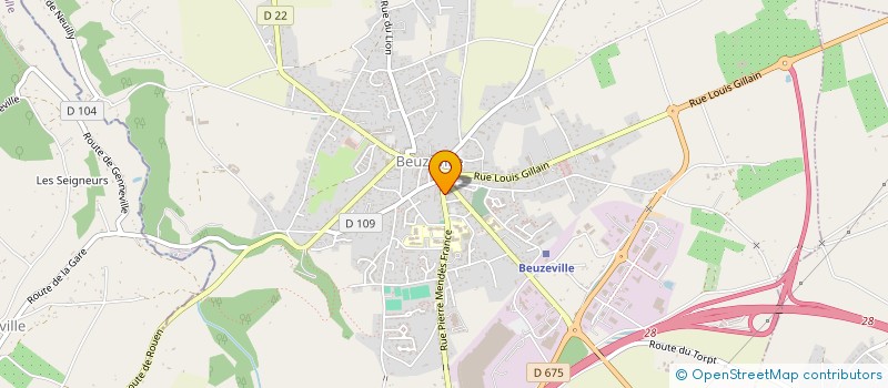 localisation de l'entreprise MONSIEUR KEVIN VANHULLE  BEUZEVILLE