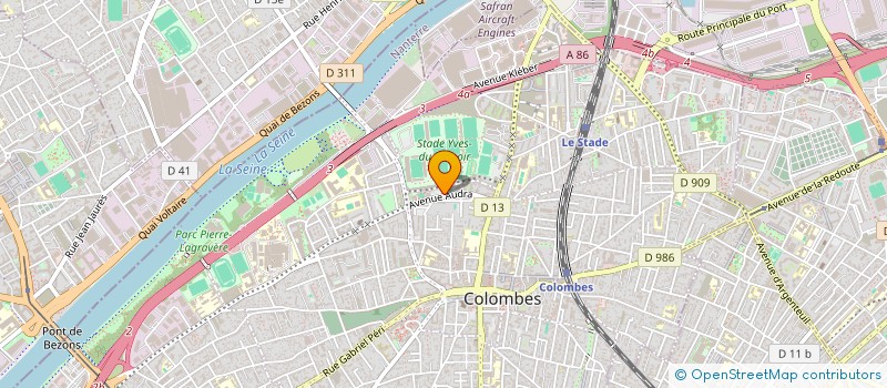 localisation de l'entreprise MONSIEUR KEVIN VARLET  COLOMBES