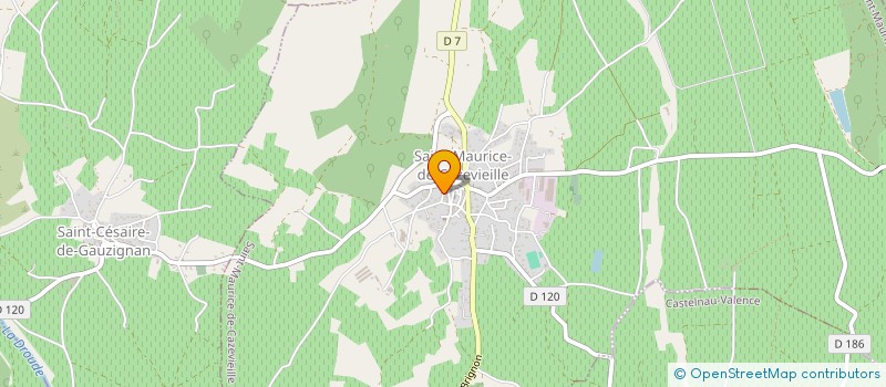 localisation de l'entreprise MONSIEUR KEVIN VAROT  SAINT-MAURICE-DE-CAZEVIEILLE