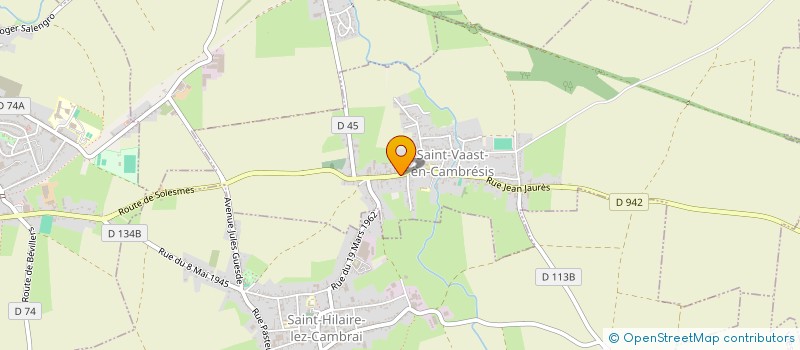 localisation de l'entreprise MONSIEUR KEVIN VASSEUR  SAINT-VAAST-EN-CAMBRESIS