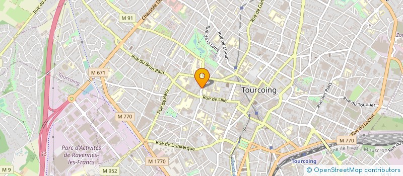 localisation de l'entreprise MONSIEUR KEVIN VERBRUGGHE à TOURCOING