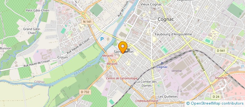 localisation de l'entreprise MONSIEUR KEVIN VICTOR à COGNAC