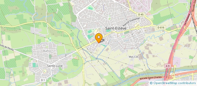 localisation de l'entreprise MONSIEUR KEVIN VIDAL  SAINT-ESTEVE