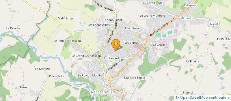 localisation de l'entreprise MONSIEUR KEVIN VIL  ROCHECHOUART