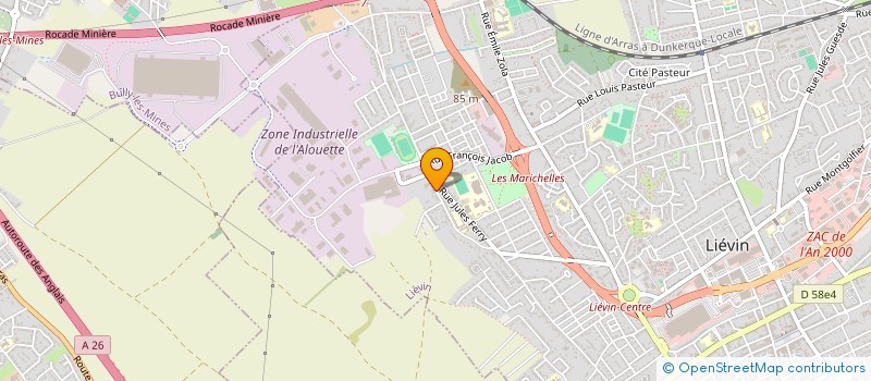 localisation de l'entreprise MONSIEUR KEVIN VILLAIN  LIEVIN