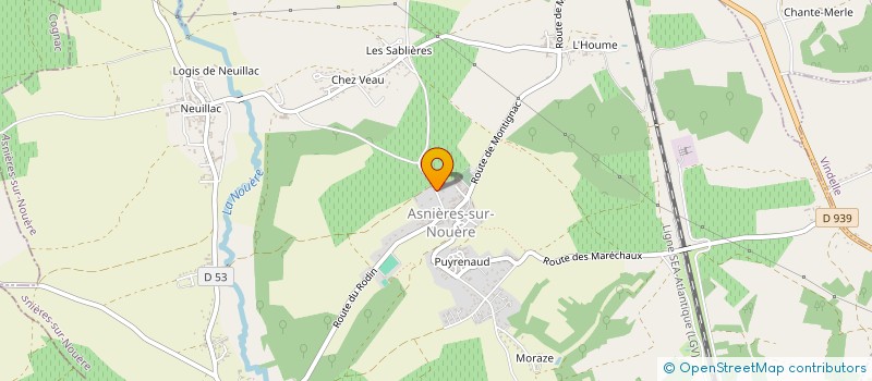 localisation de l'entreprise MONSIEUR KEVIN VILLATTE  ASNIERES-SUR-NOUERE