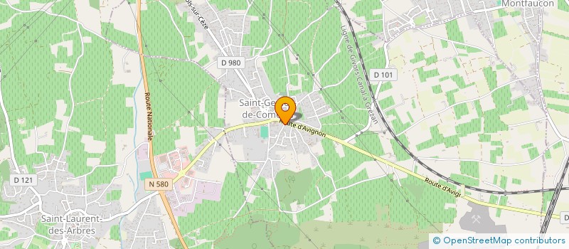 localisation de l'entreprise MONSIEUR KEVIN VIVIER  SAINT-GENIES-DE-COMOLAS