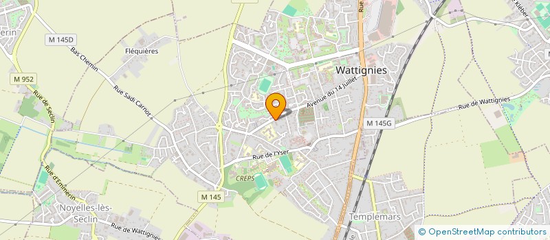 localisation de l'entreprise MONSIEUR KEVIN VLADI  WATTIGNIES