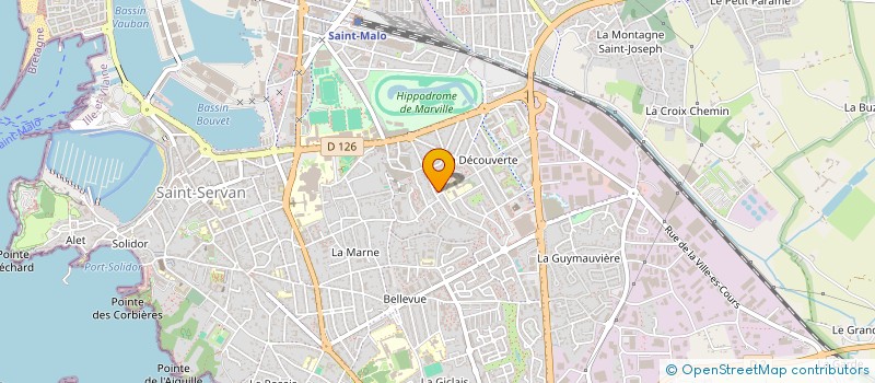 localisation de l'entreprise MONSIEUR KEVIN VONG  SAINT-MALO