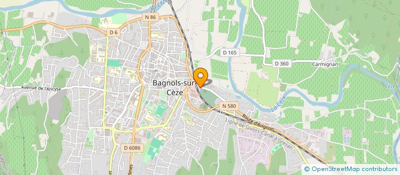 localisation de l'entreprise MONSIEUR KEVIN VUILLEMENOT  BAGNOLS-SUR-CEZE