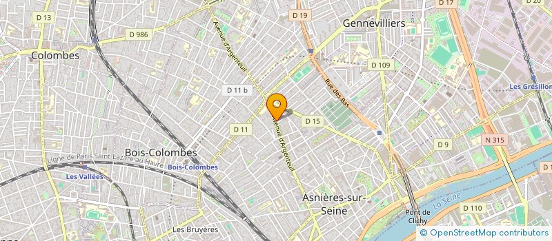 localisation de l'entreprise MONSIEUR KEVIN VUSCHNER à ASNIERES-SUR-SEINE
