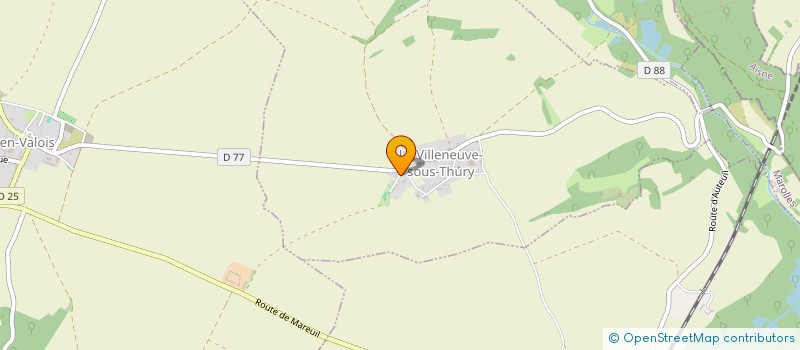 localisation de l'entreprise MONSIEUR KEVIN WADOUX  LA VILLENEUVE-SOUS-THURY