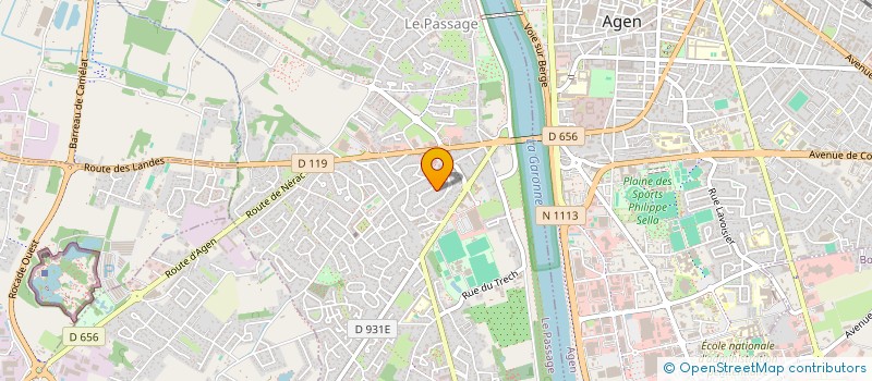 localisation de l'entreprise MONSIEUR KEVIN WALLERAND  LE PASSAGE