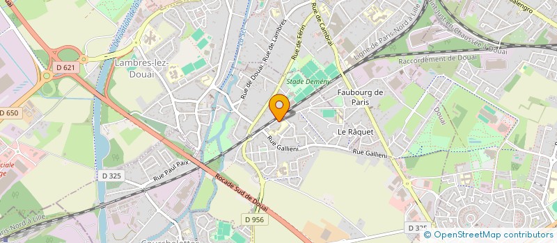 localisation de l'entreprise MONSIEUR KEVIN WARLOUZE  LAMBRES-LEZ-DOUAI