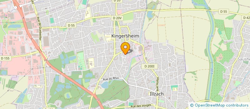 localisation de l'entreprise MONSIEUR KEVIN WEINACHTER  KINGERSHEIM