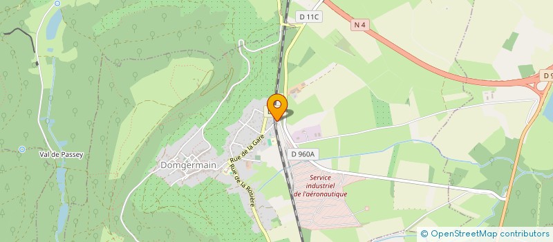 localisation de l'entreprise MONSIEUR KEVIN WOJCIAK  DOMGERMAIN