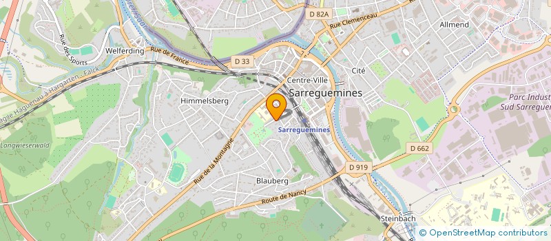 localisation de l'entreprise MONSIEUR KEVIN WOJCIK  SARREGUEMINES