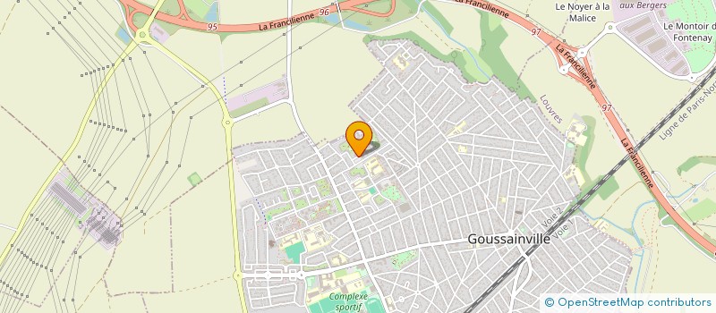 localisation de l'entreprise MONSIEUR KEVIN YILMAZ  GOUSSAINVILLE