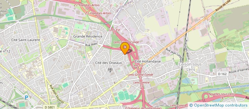 localisation de l'entreprise MONSIEUR KEVIN YOUSSEF OUSMANE  LENS