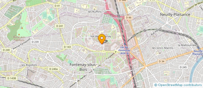 localisation de l'entreprise MONSIEUR KEVIN ZHANG à FONTENAY-SOUS-BOIS