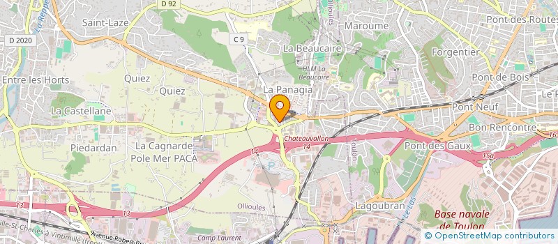 localisation de l'entreprise MONSIEUR KEVIN ZOUIKRI  OLLIOULES