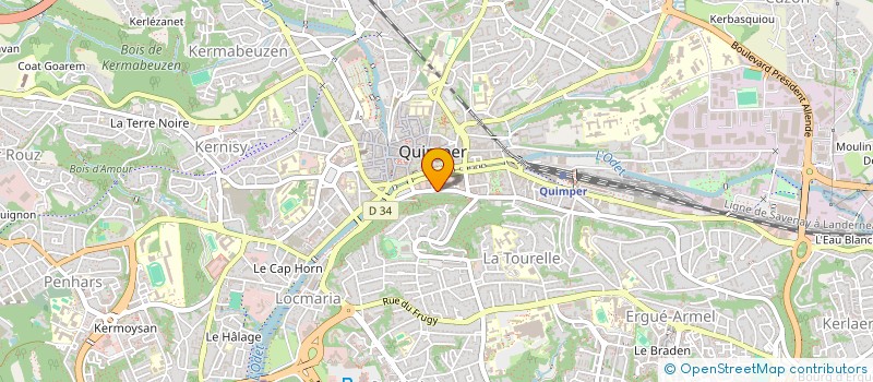 localisation de l'entreprise MONSIEUR KEVINE NIANG  QUIMPER