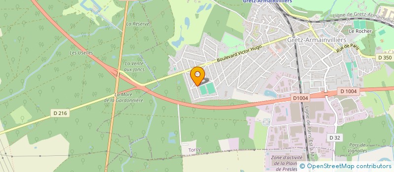 localisation de l'entreprise MONSIEUR KEVING HAUCHARD  GRETZ-ARMAINVILLIERS