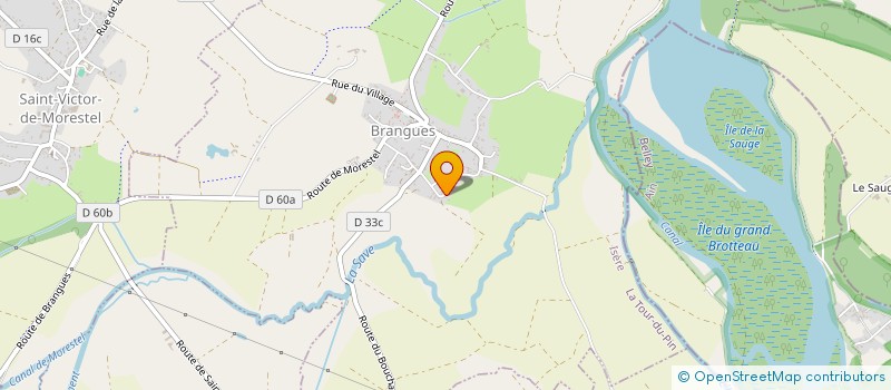 localisation de l'entreprise MONSIEUR KEVYN PEREIRA RODRIGUES  BRANGUES