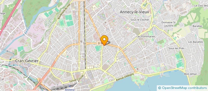 localisation de l'entreprise MONSIEUR KEVYN YUSTE  ANNECY