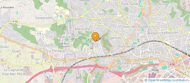 localisation de l'entreprise MONSIEUR KEWIN LALUT  TOULON