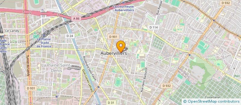 localisation de l'entreprise MONSIEUR KEYFLI YGIT  AUBERVILLIERS