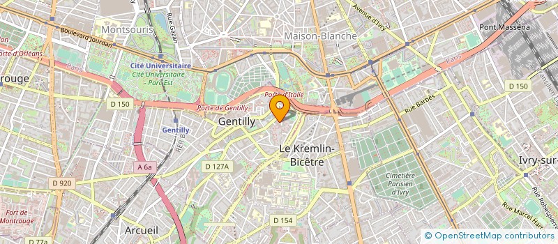 localisation de l'entreprise MONSIEUR KEYRON MALEKANI à GENTILLY