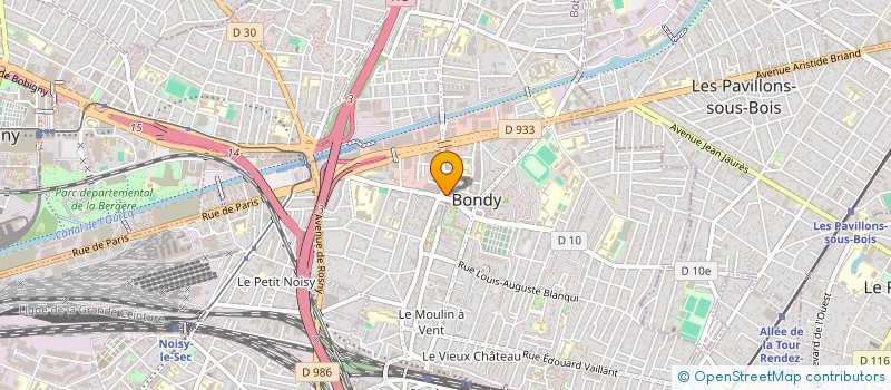 localisation de l'entreprise MONSIEUR KEYU LIAO  BONDY