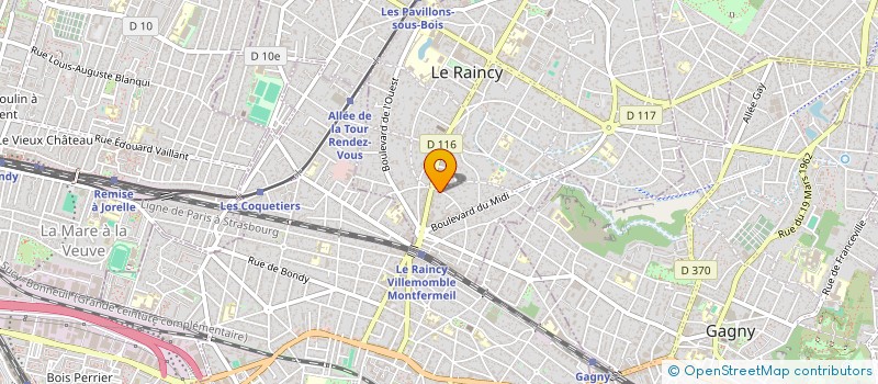 localisation de l'entreprise MONSIEUR KEYVAN REZAI GHARAHBOLAGH à LE RAINCY