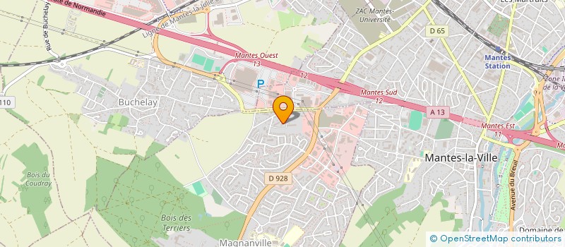 localisation de l'entreprise MONSIEUR KEZAN SOUM  MAGNANVILLE