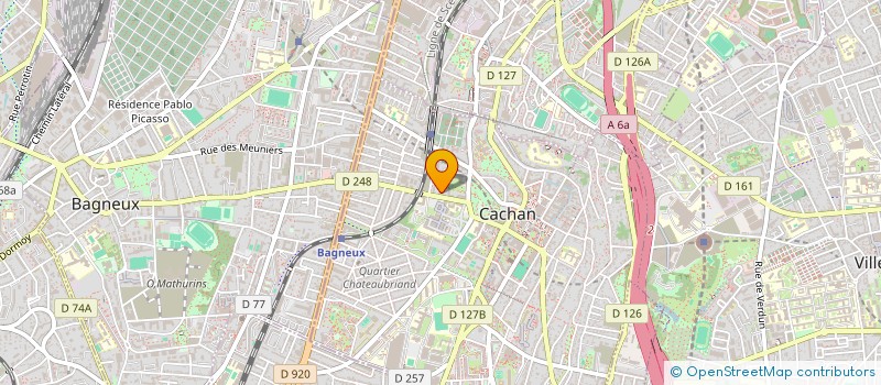 localisation de l'entreprise MONSIEUR KEZIAH BLANCARD  CACHAN