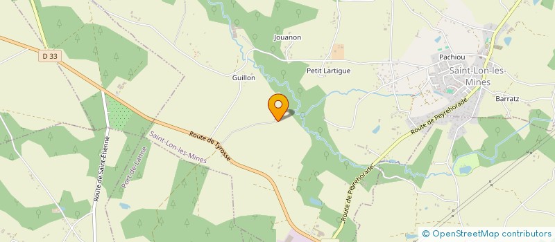 localisation de l'entreprise MONSIEUR KEZIAH CHIRON  SAINT-LON-LES-MINES