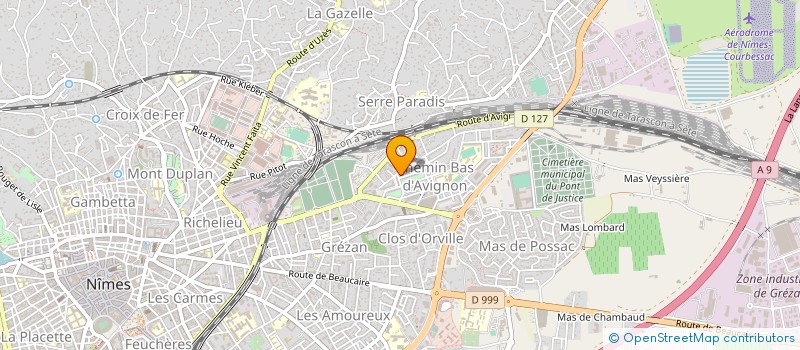 localisation de l'entreprise MONSIEUR KHADAFI SAMARI  NIMES