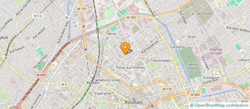 localisation de l'entreprise MONSIEUR KHADER BOUKENNAT  ROUBAIX