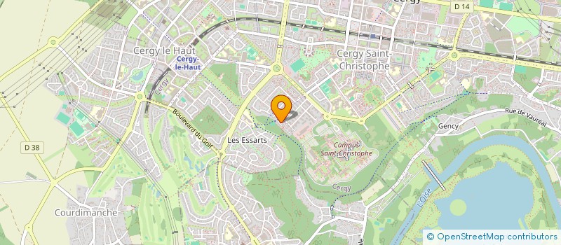 localisation de l'entreprise MONSIEUR KHADIM DIENG  CERGY