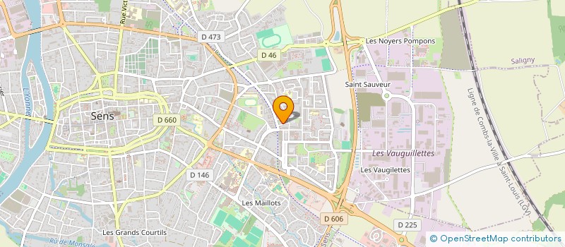 localisation de l'entreprise MONSIEUR KHADIM DIOP  SENS