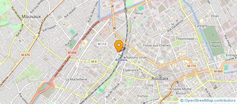 localisation de l'entreprise MONSIEUR KHADIM MBACKE  ROUBAIX