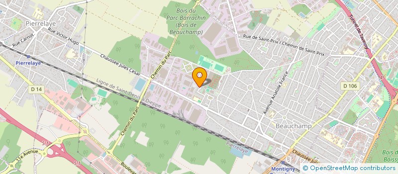 localisation de l'entreprise MONSIEUR KHADY BADJI  BEAUCHAMP