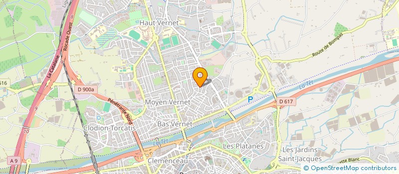 localisation de l'entreprise MONSIEUR KHAIRULLAH NABAWI  PERPIGNAN