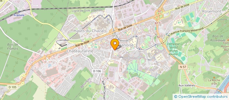 localisation de l'entreprise MONSIEUR KHAIRULLAH SOFIZADA à BESANCON