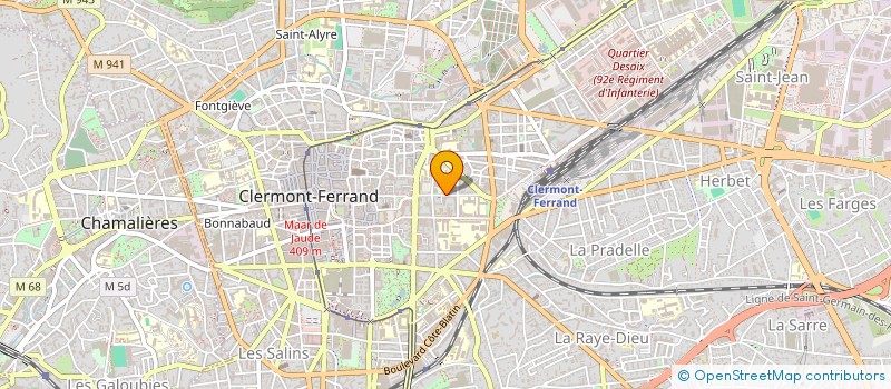 localisation de l'entreprise MONSIEUR KHAIS BOUGRINE  CLERMONT-FERRAND