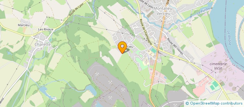 localisation de l'entreprise MONSIEUR KHALED ACHI  MONTALIEU-VERCIEU